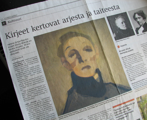 Schjerfbeck-artikkeli, Helsingin Sanomat 11.11.11.