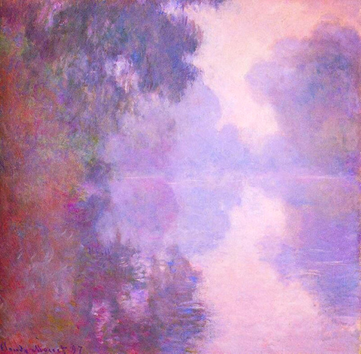 Claude Monet, Misty Morning on the Arm of the Seine at Giverny, 1887.