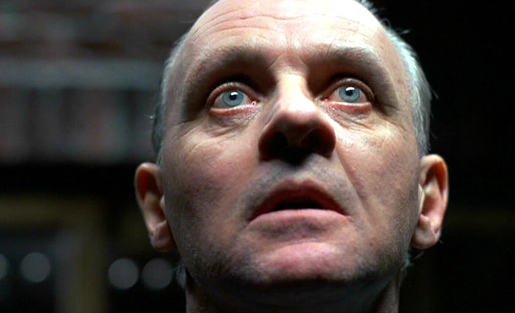 Anthony Hopkins alias Hannibal Lecter elokuvassa Uhrilampaat.